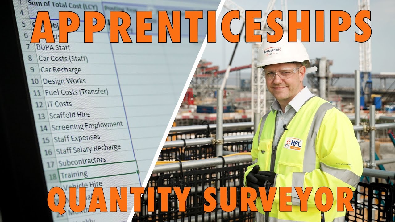 What does a Quantity Surveyor apprentice do at Hinkley Point C?