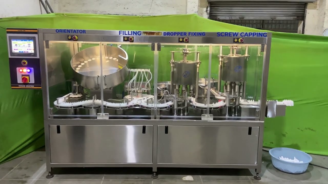 Three piece 120 Ophthalmic Filling line 2ml to 15ml