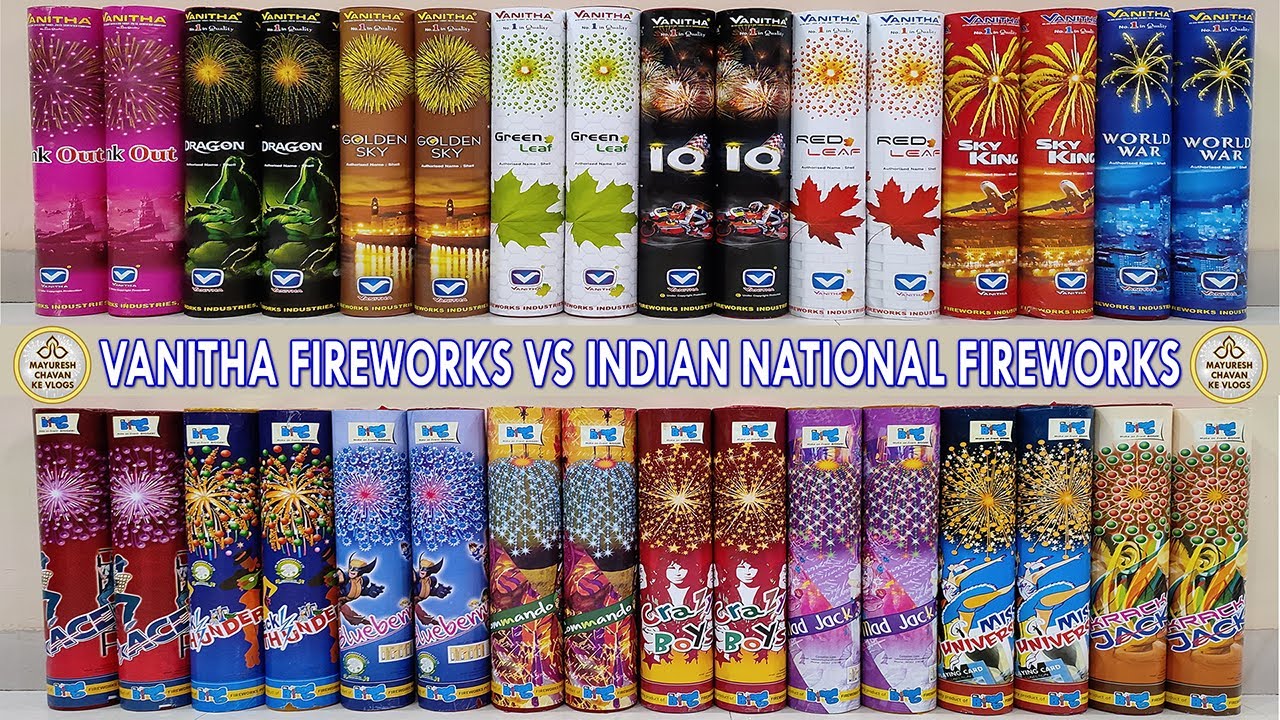 8 Best sky shots of Vanitha & Indian National Fireworks | Patakhe | sivakasi crackers | Diwali 2025