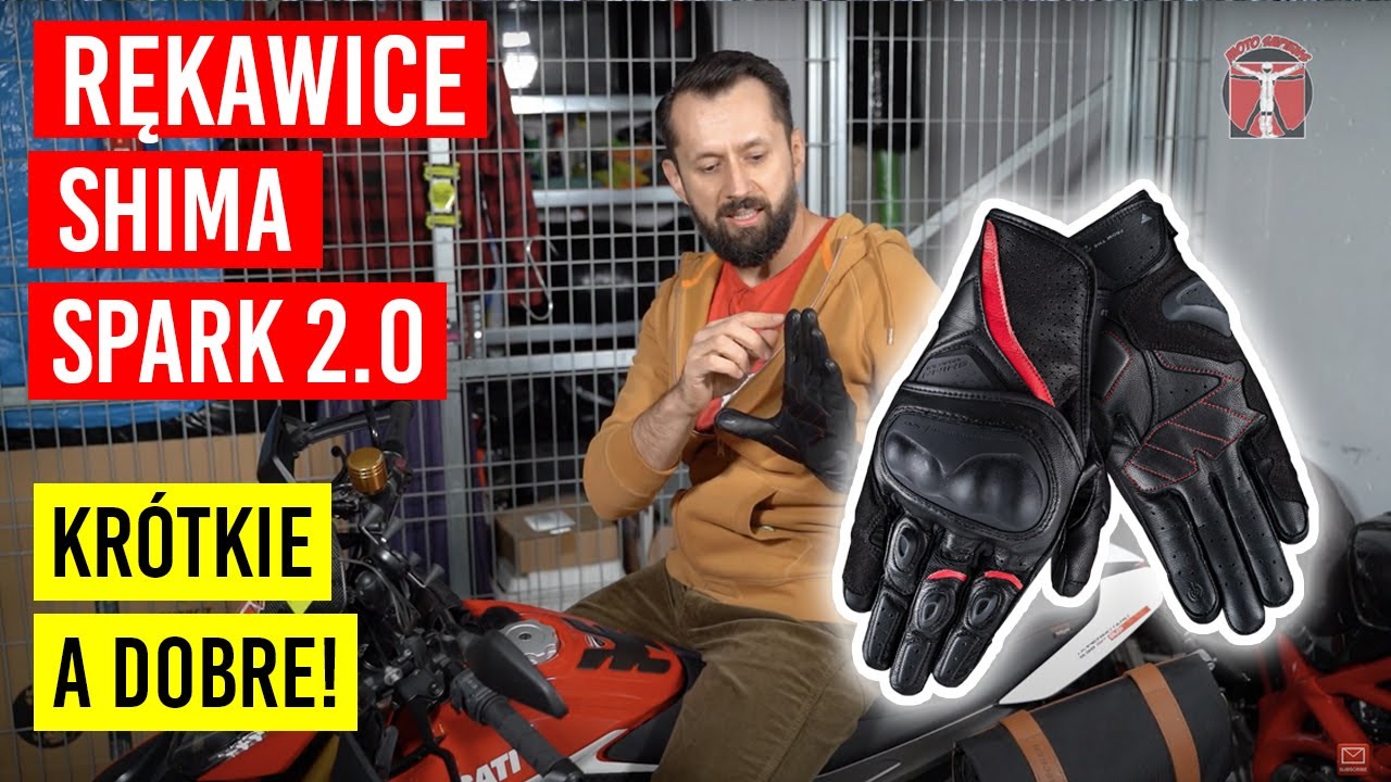 Rękawice motocyklowe Shima Spark 2.0 - przemyślany i ciekawy model dla każdego motocyklisty