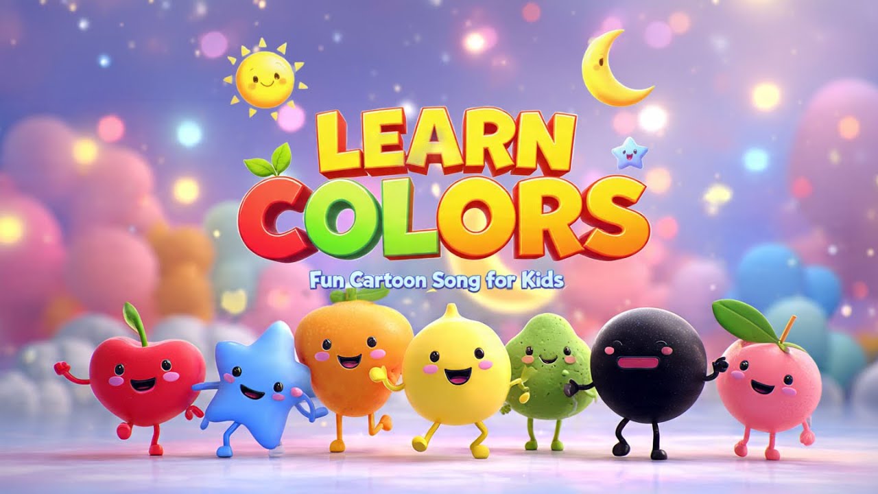 Colors Song for Kids 🎨 | Learn Colors with Fun 3D Cartoon | Preschool Learning