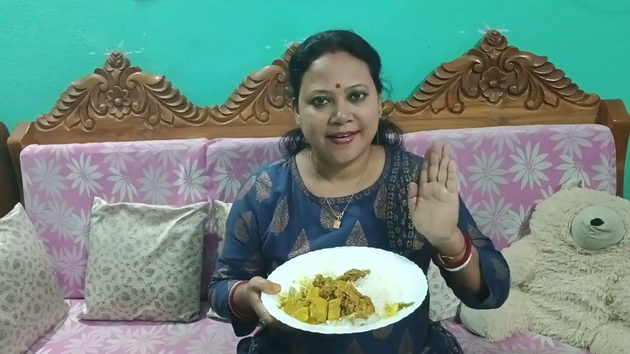 পচ্ঞমুখি কচু দিয়ে মাছের মাথার রসা🐟🥰