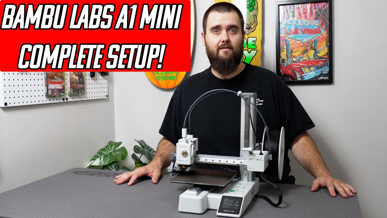 My First 3D Printer!!! Bambu Lab A1 Mini Full Setup