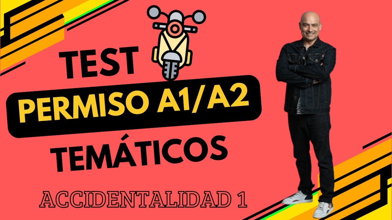 ⚠️🍀 ACCIDENTALIDAD 1 TEST TEMÁTICOS para APROBAR tu examen TEÓRICO DE MOTO !! 