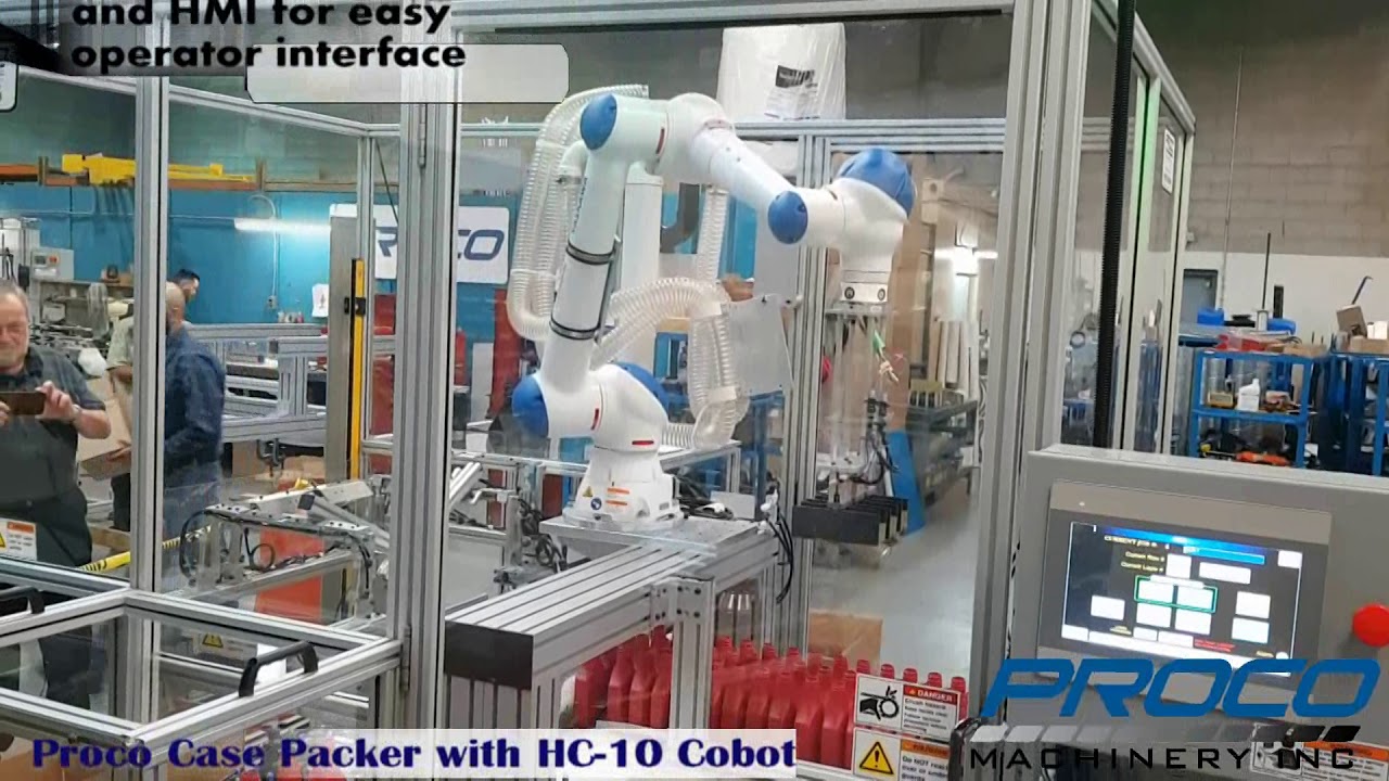 Proco Collaborative Case Packer with HC-10 cobot