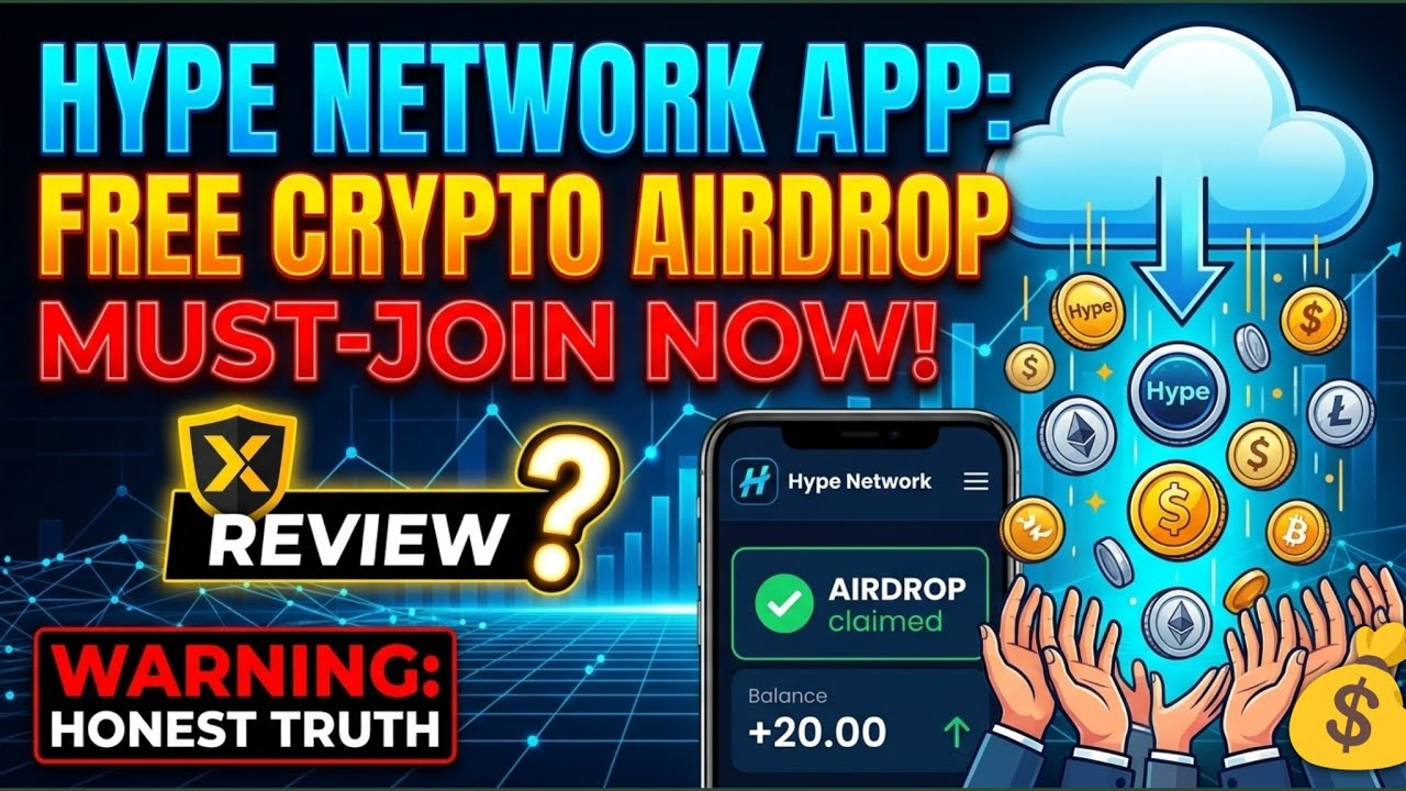 ​Hype Network App: Free Crypto Airdrop + My Honest Review! 