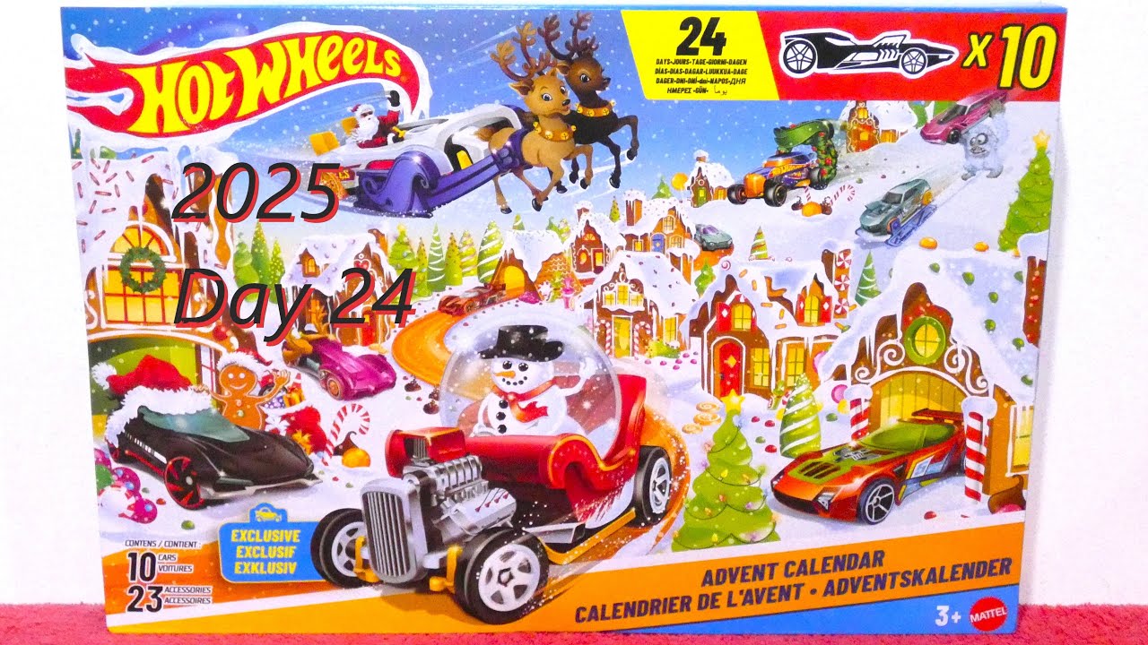 Рождественский календарь Hot Wheels 2025, день 24