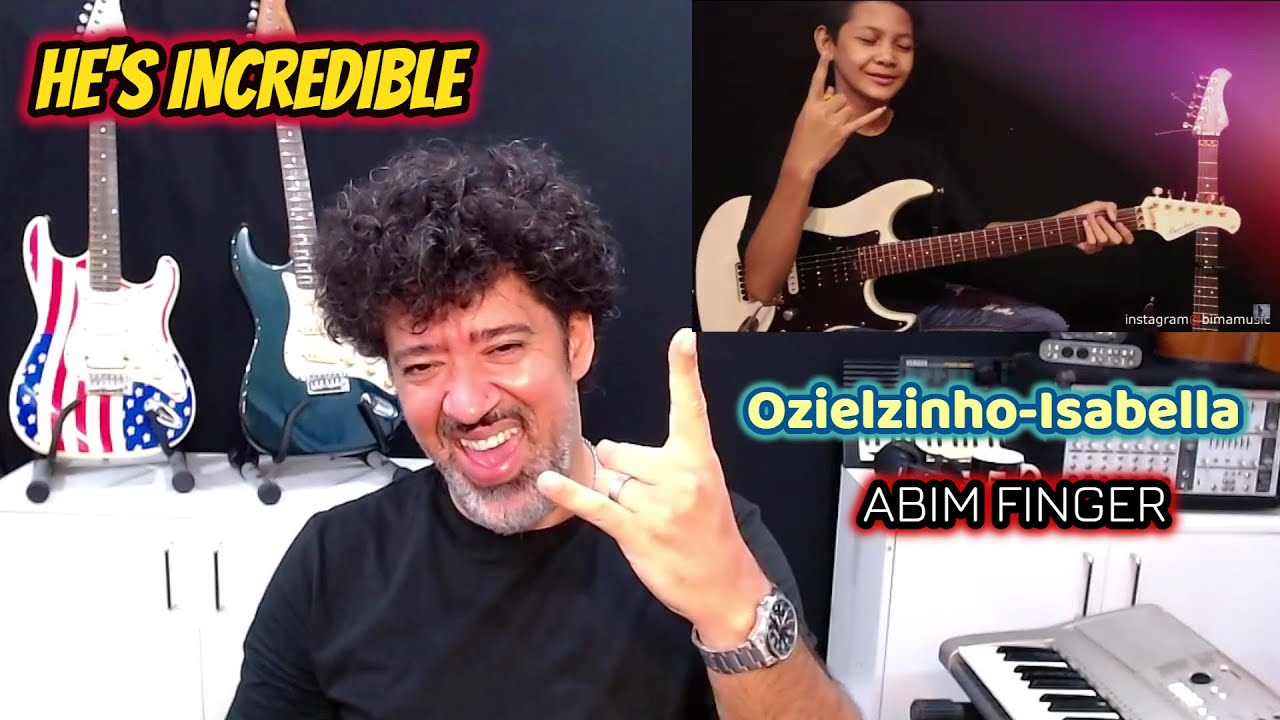 Abim FINGER  (Cover - Ozielzinho-Isabella) REACTION - ESSE GAROTO É INCRIVEL!!