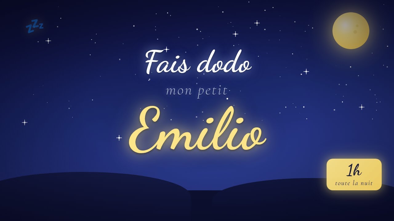 Berceuse Emilio — 60 min de musique douce pour dormir toute la nuit 🌙
