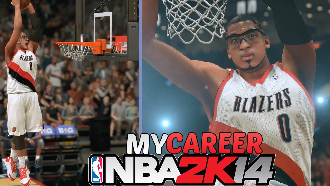 PS4 NBA 2K14 MyCAREER Athletic PG: The Human Highlight Reel! HUGE 360 Dunk!