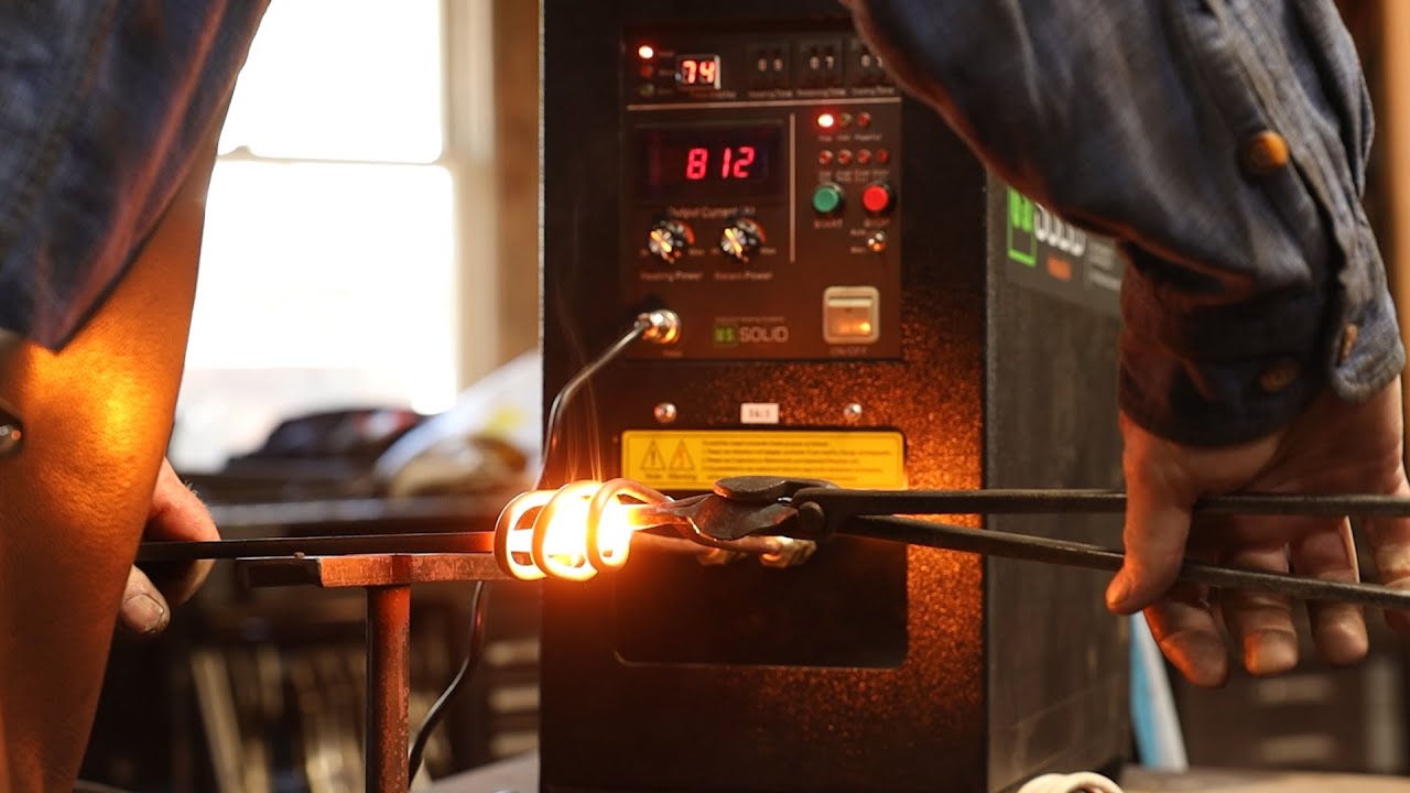 Forge Welding in the Induction Forge - blacksmithing