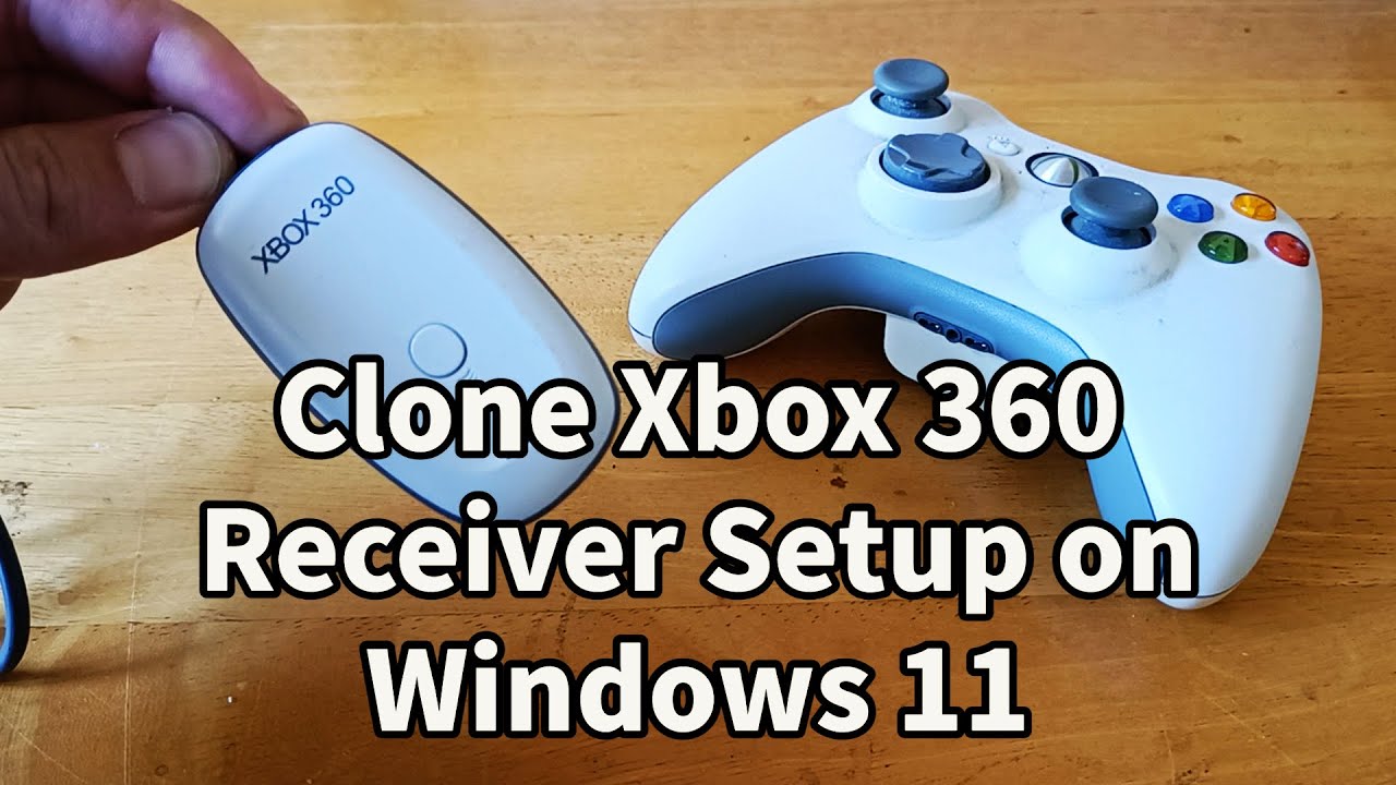 Установка клонированного приемника контроллера Xbox 360 в Windows 11