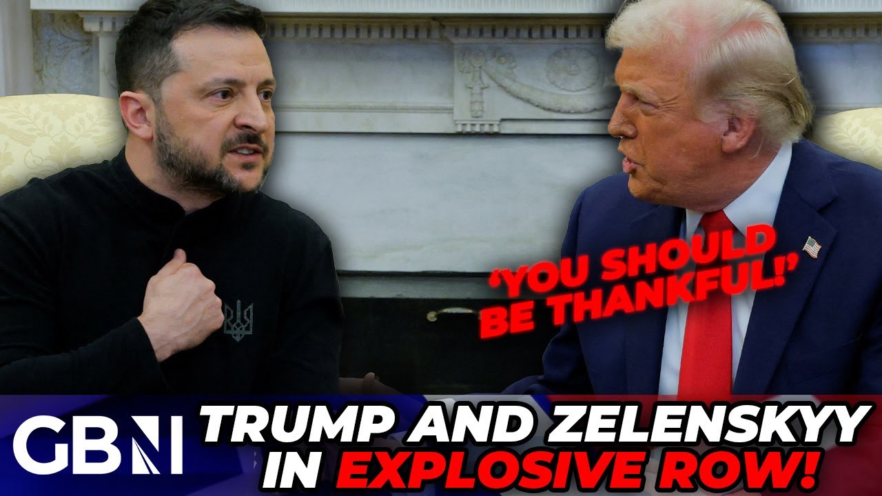 Trump and Zelenskyy in FLAMING ROW as Ukrainian President visits US - 'You should be more thankful!'
