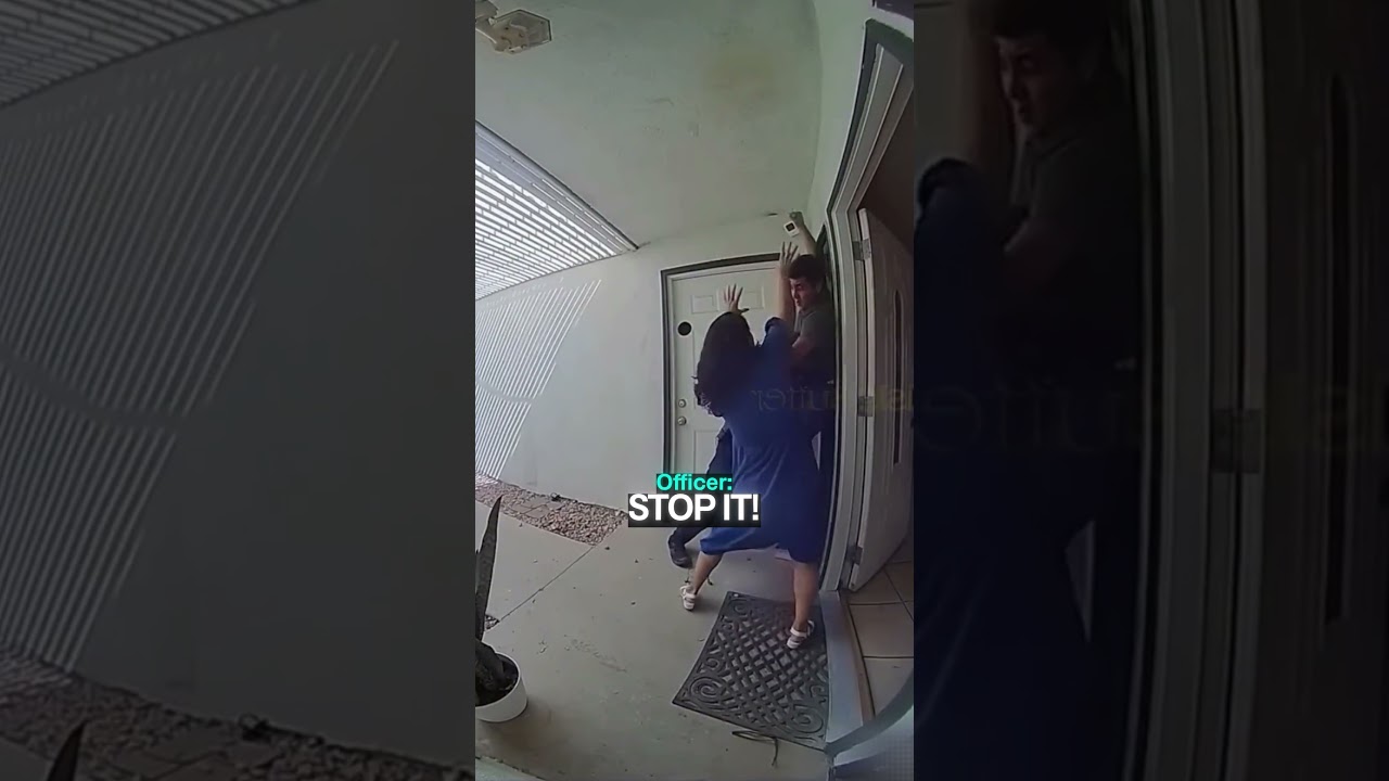 Doorbell Camera Captures Suspect Attacking Officers
