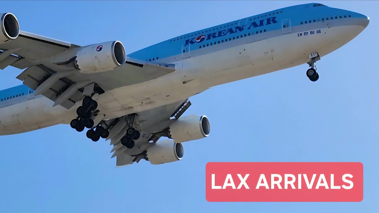 PLANE SPOTTING AT LOS ANGELES INTERNATIONAL AIRPORT | LAX | 4K |