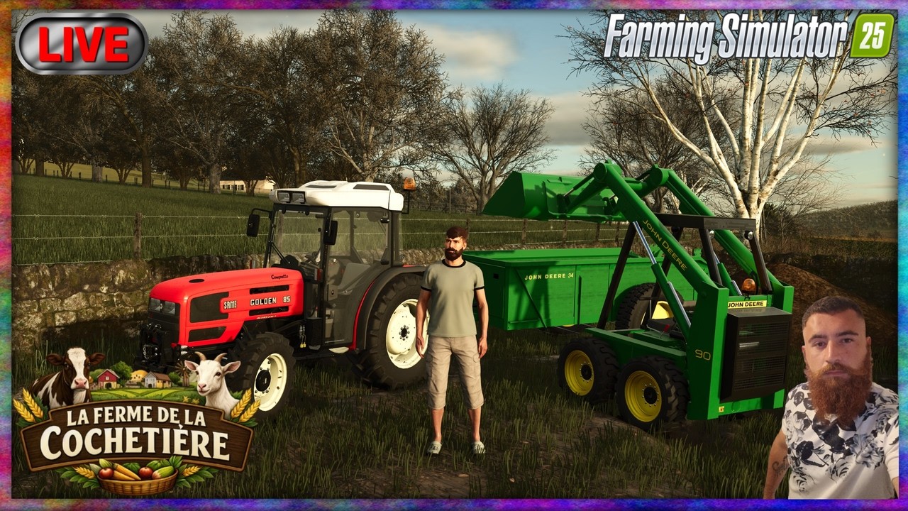 🔴🐐LA FERME DE LA COCHETIERE🐂APPORT DE COMPOSTE DANS LES VIGNES  ! FARMING SIMULATOR 25 !