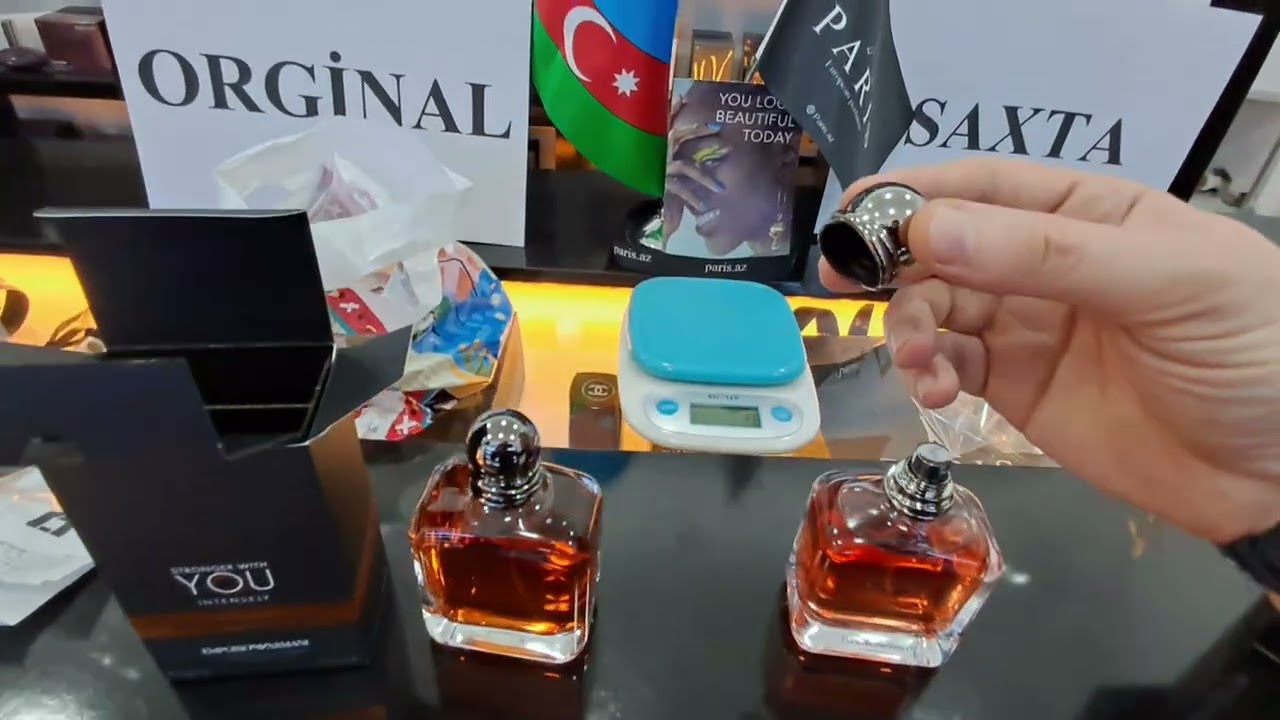 Fake vs Real: Giorgio Armani Stronger With You Intensely | Sprey, Qapaq, Qoxu, Fərqlər