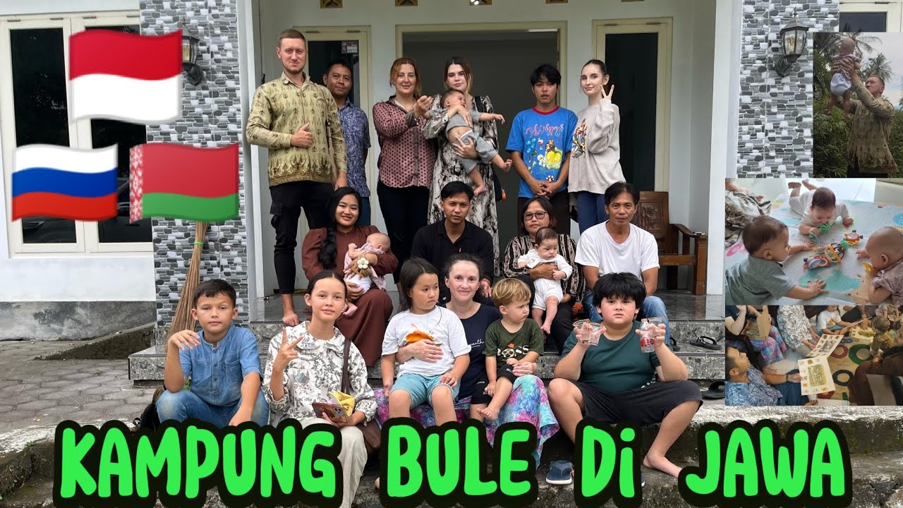 Bule Rusia bertemu 4 keluarga Indo-Rusia. Saat IDUL FITRI☪️