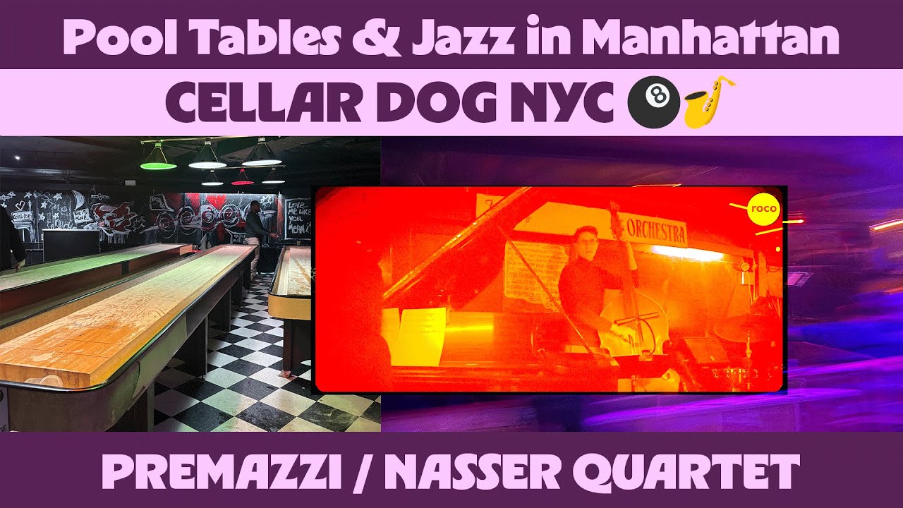 Pool Tables & Jazz in Manhattan: CELLAR DOG NYC 🎱🎷