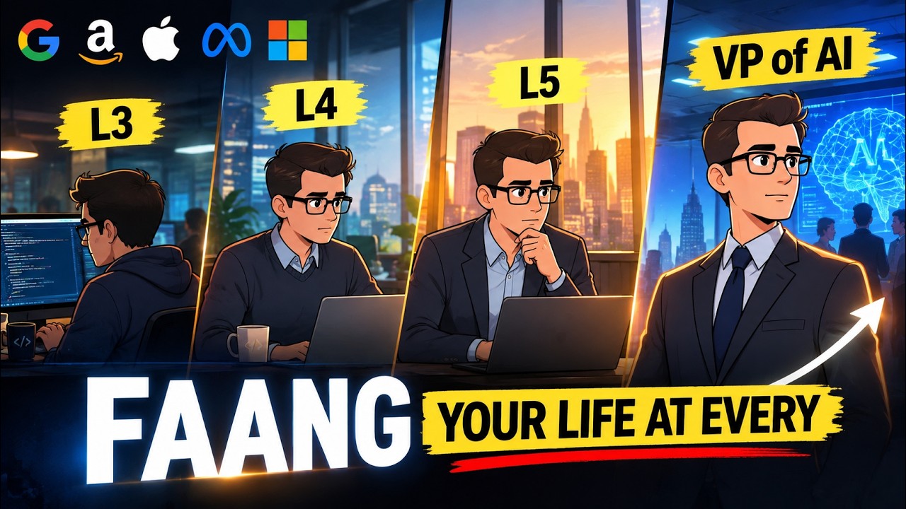 POV: Your Life at Every Tech Giant (FAANG) Level &ndash; From L3 Engineer to VP of AI