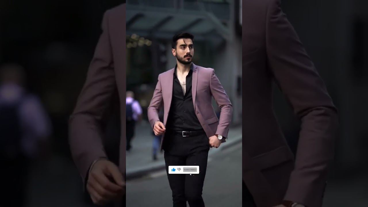 This Wedding Season Try This Combination Outfit Black With Pink Color Blazer For Boys #fashion