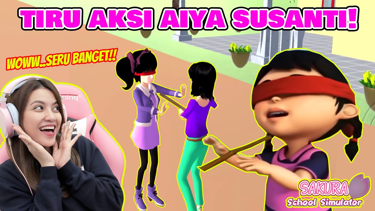 TIRU AKSI MAIN AIYA SUSANTI UPIN IPIN..WOWW SERUU BANGET!! SAKURA SCHOOL SIMULATOR - PART 677