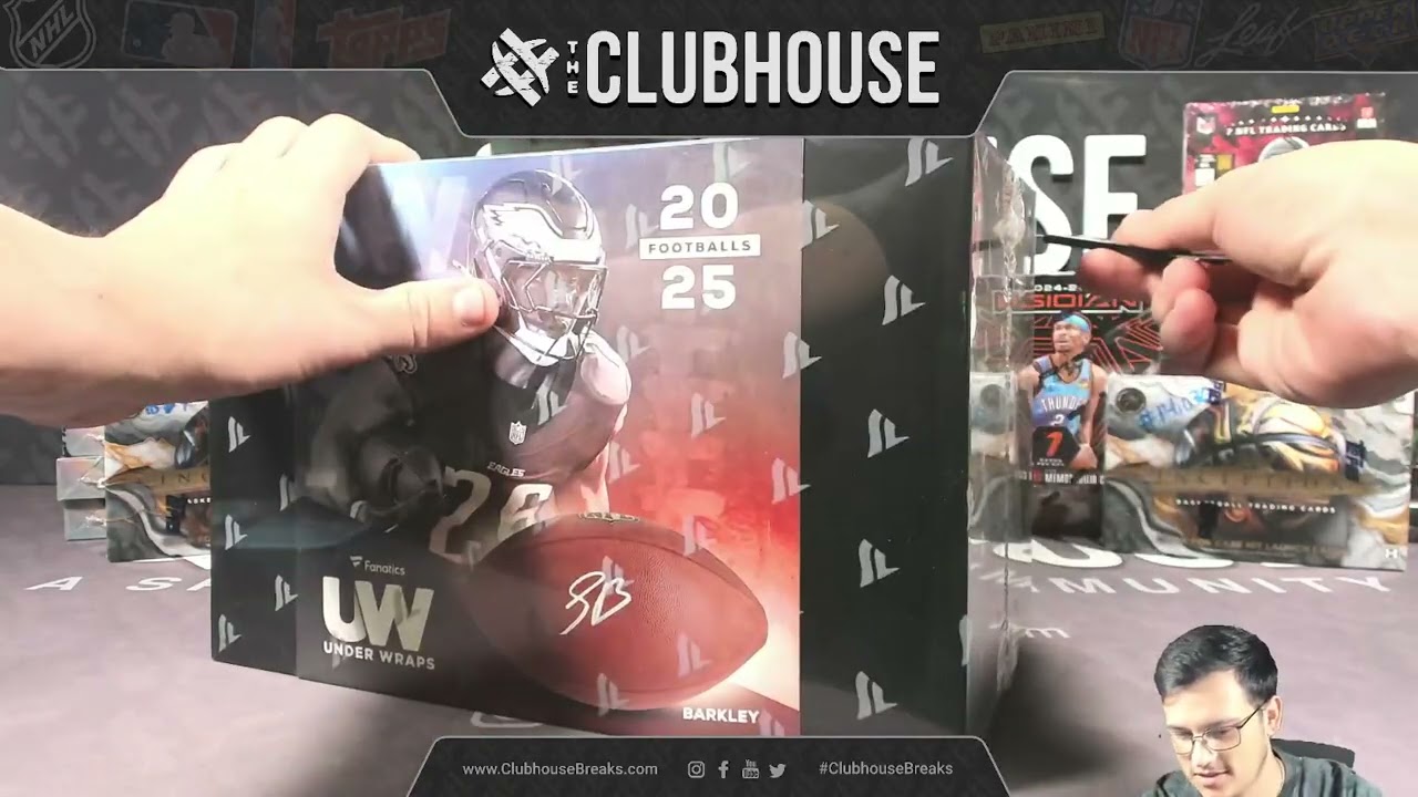 2025 Fanatics Under Wraps NFL Autographed Football Box RANDOM TEAM Group Break #14020