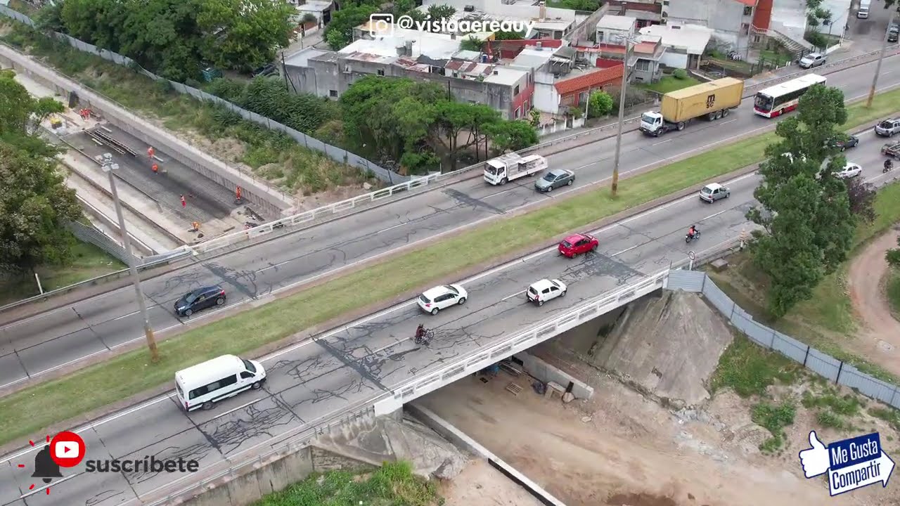 Obra Ferrocarril Central-Montevideo*©Vista Aérea Uy📱092770808