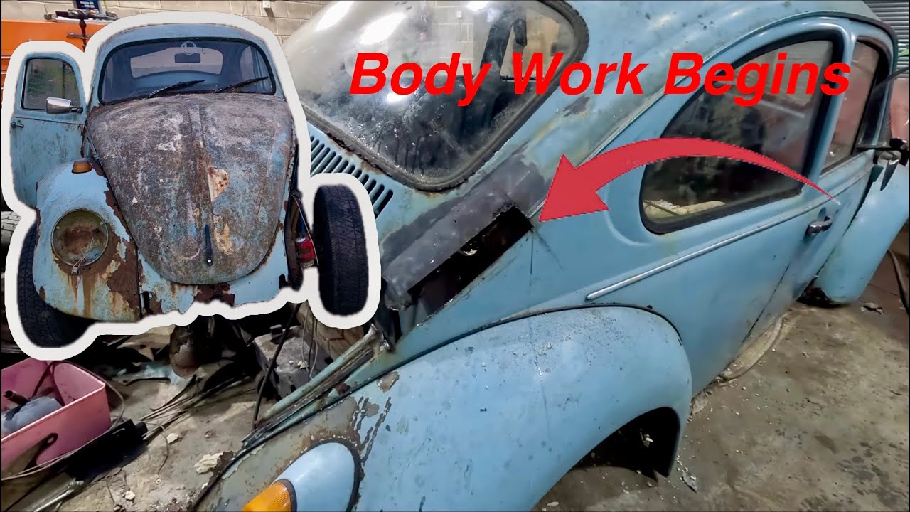 Реставрация классического VW Beetle — Начало кузовных работ, эпизод 11