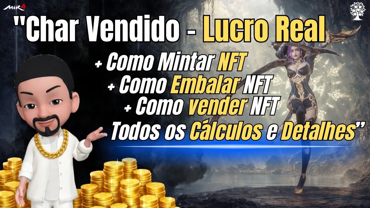 Do Personagem ao Dinheiro 💰 | Mintando NFT, Embalando, Vendendo e Calculando o Lucro Real