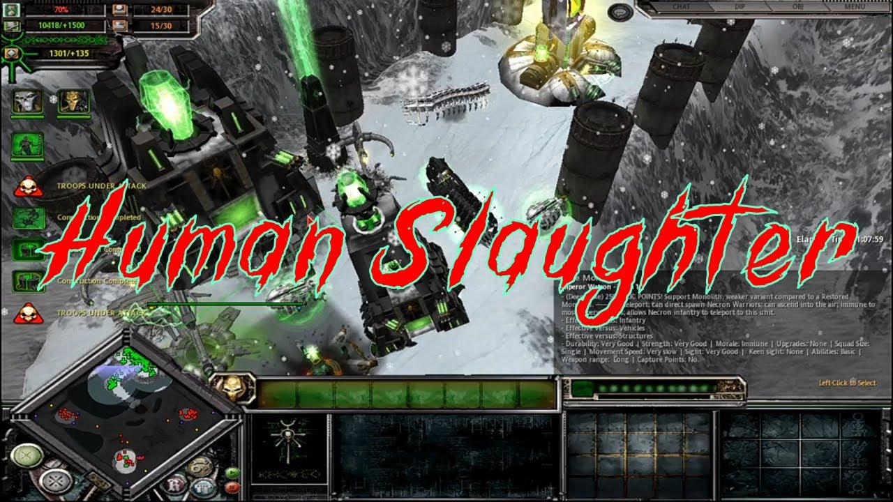 Necron vs 3 Imperial Guards || Dawn of War Ultimate Apocalypse Mod