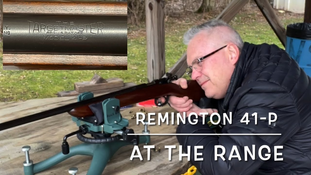 1938 Remington 41-p The Targetmaster 22lr target rifle at the range