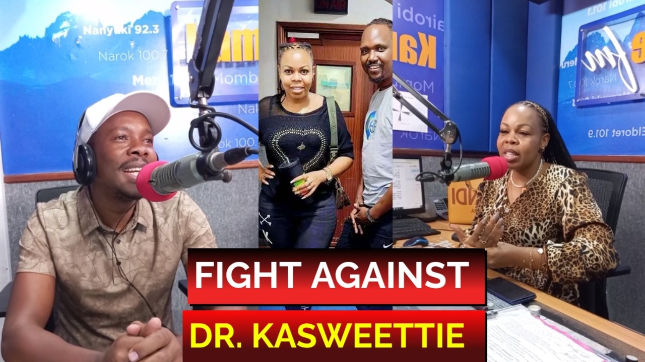 DRAMA AT KAMEME FM WHILE WAKIRUMBA AND GATHEMBA ARE OVER DR  KASWEETTIE