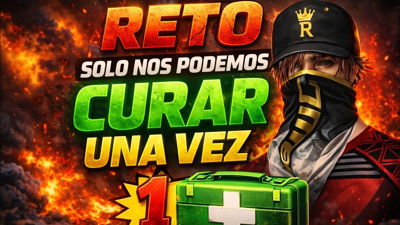 RETO:SOLO NOS PODEMOS CURAR UNA SOLA VEZ EN TODA LA PARTIDA #CondicionFF#freefire 