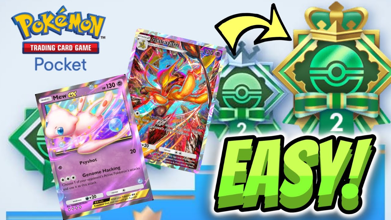 EASY FIVE WINSTREAK EVENT WITH ALAKAZAM & MEW EX | Pokemon TCG Pocket