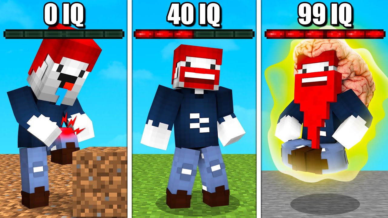 Ich werde zum LEVEL 99 SUPER BRAIN in Minecraft