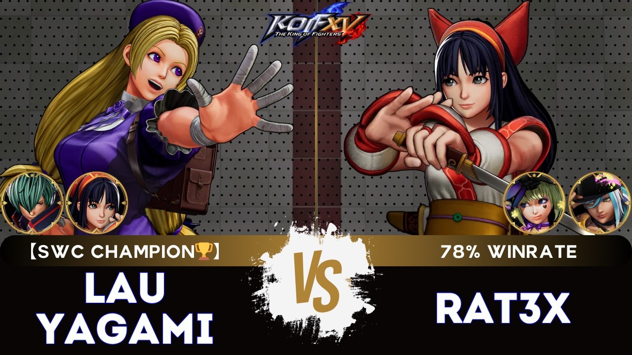 KOF XV ▰ LAUYAGAMI (&Aacute;ngel/Hinako/Chizuru) 🆚 RAT3X (Sylvie/Nakoruru/Isla)🎞️Replay Match - 03/26