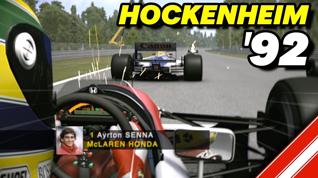 Ayrton Senna’s V12 McLaren Honda MP4/7 at Hockenheim 🇩🇪 Assetto Corsa VR gameplay
