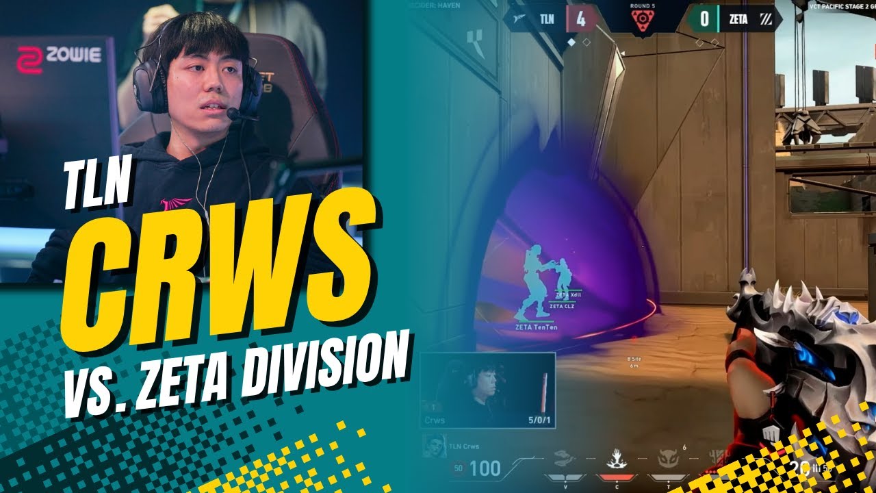 TLN Crws Insane 1v4 CLUTCH Against ZETA In VCT Pacific 2025