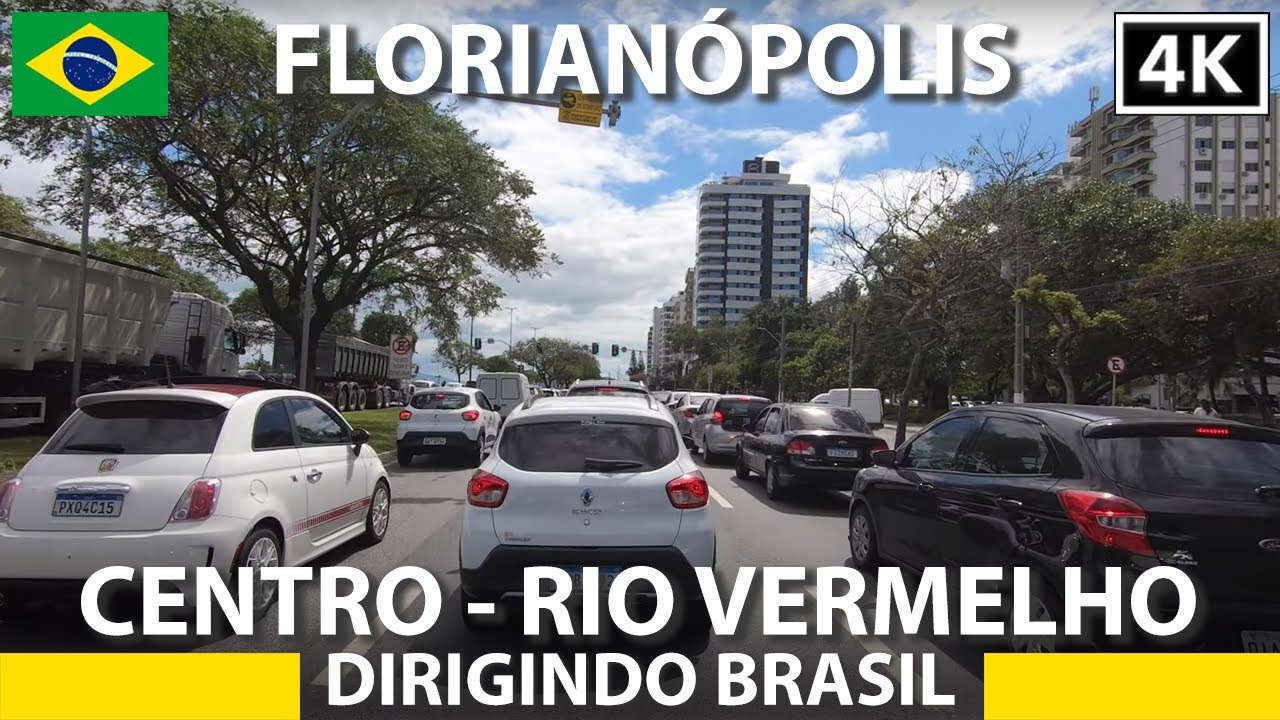 Driving Centro de Florianópolis ao Rio Vermelho [Dirigindo brasil] Florianópolis, SC [4K]