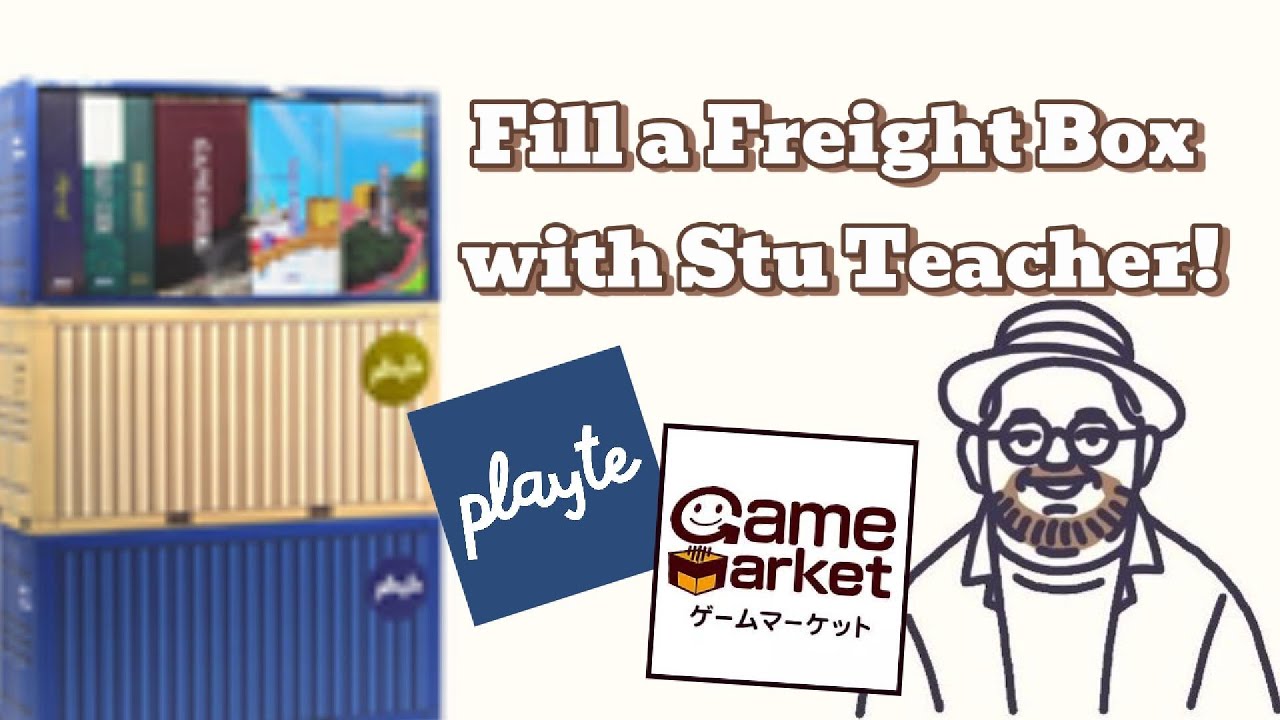 Stu Fills a Playte Freight for Tokyo Game Market!