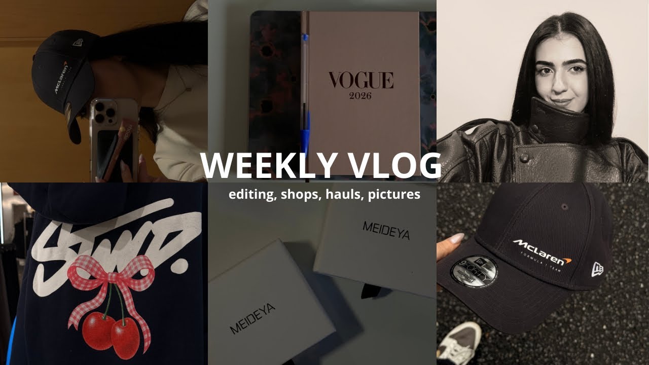 WEEKLY VLOG: editing, shops, hauls, pictures