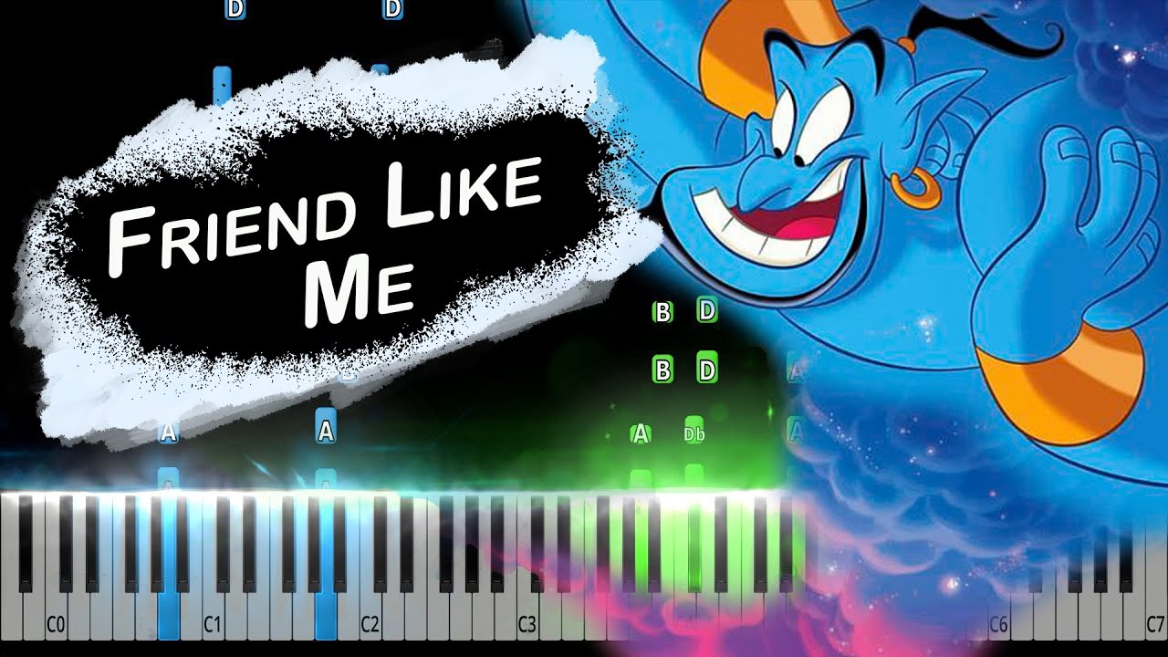 Friend Like Me (from Aladdin) Piano Tutorial