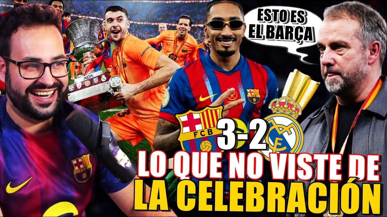 💥FLICK: "MARAVILLOSO GANAR al MADRID" ¡Lo QUE NO VISTE de la CELEBRACIÓN del BARÇA! EUFORIA CULÉ