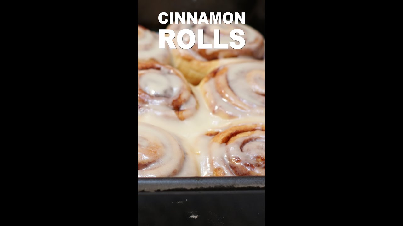 How to Make Homemade Cinnamon Rolls #Shorts | Easy Cinnamon Roll Recipe