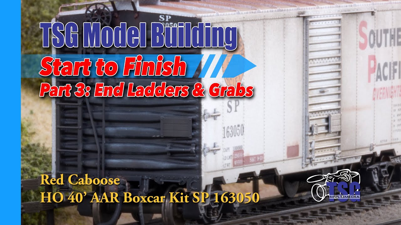 HO Scale Model Building Box Car 3 of 8 End Ladders & Grabs