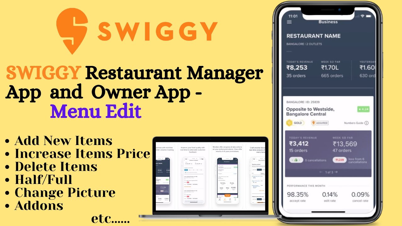 How to Edit Menu on Swiggy|Add items,Change Price,Add items Photo,Delete items|Step-By-Step|Swiggy