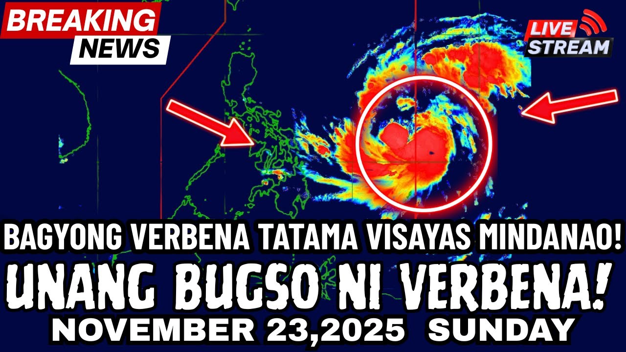 BREAKING: VISAYAS AT MINDANAO! UNANG MAKARANAS NG LAKAS NG BAGYONG VERBENA!