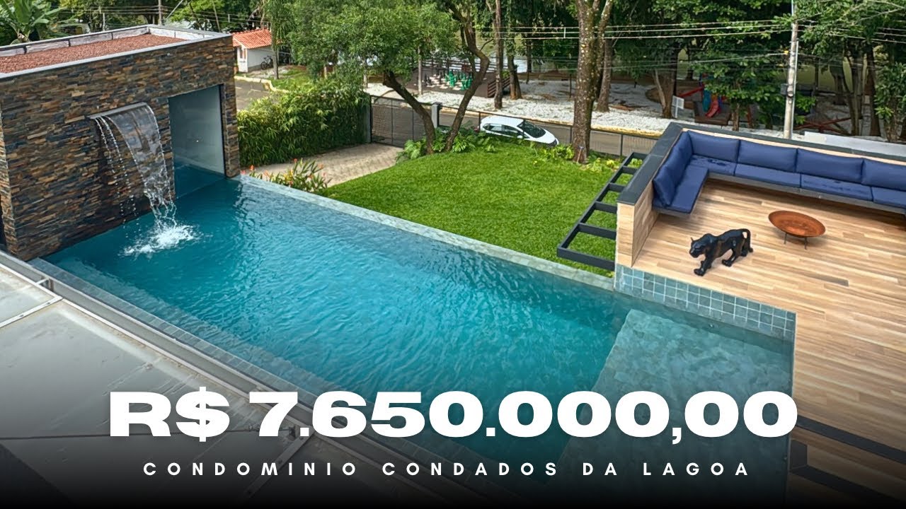 MANSÃO NO CONDOMÍNIO CONDADOS DA LAGOA EM LAGOA SANTA- MG R$7.650.000