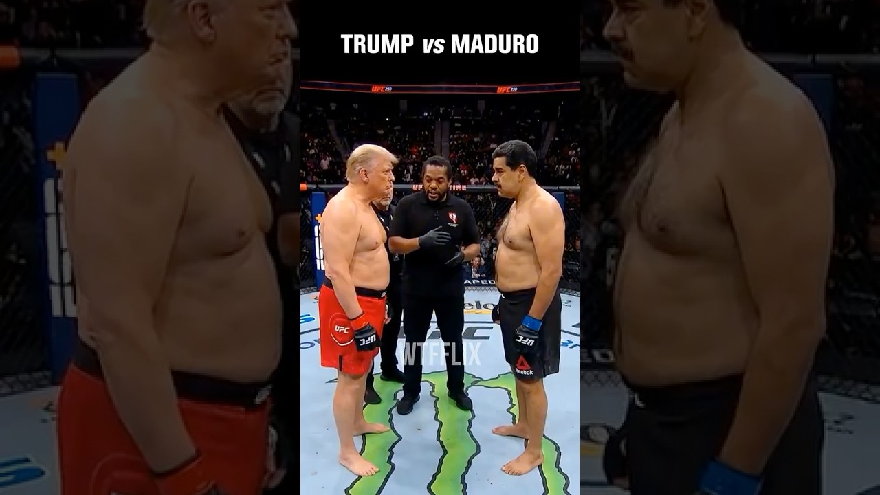Donald Trump vs Nicolas Maduro in UFC Fight #shorts #trump #maduro #ufc #fight